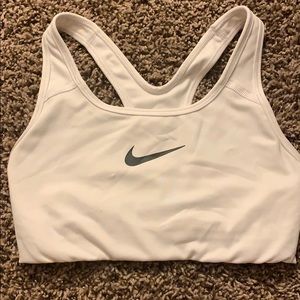 White Nike SportsBra